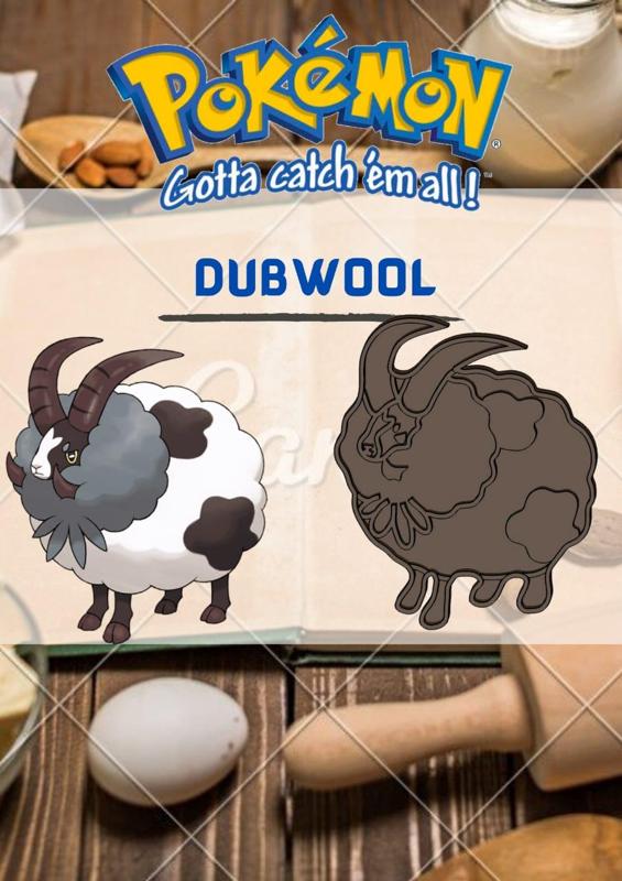 AMAZING POKEMON dubwool COOKIE CUTTER STAMP CAKE DECORATING