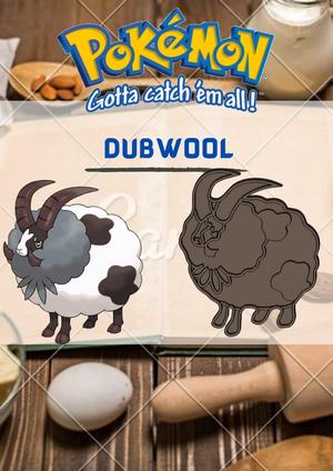 AMAZING POKEMON dubwool COOKIE CUTTER STAMP CAKE DECORATING