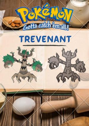 AMAZING POKEMON trevenant  COOKIE CUTTER STAMP CAKE DECORATING