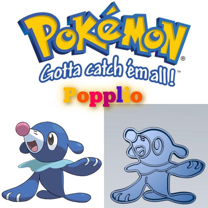 AMAZING POKEMON popplio COOKIE CUTTER STAMP CAKE DECORATING
