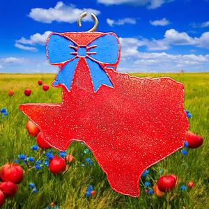 Blank Texas with Bow Freshie Mold - 3D Model Mold Box for Silicone Freshie Moulds