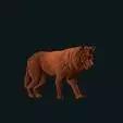 Wolf standing stl