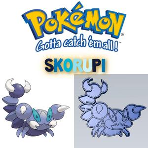 AMAZING POKEMON skorupi COOKIE CUTTER STAMP CAKE DECORATING