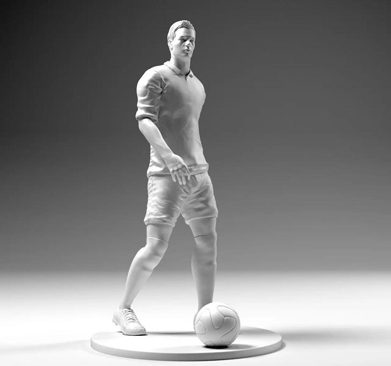 Footballer 02 Prepare To Footstrike 02 Stl