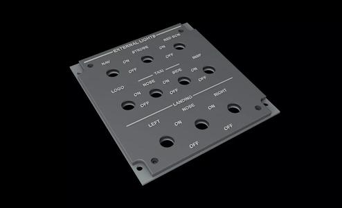 EMBRAER E1 OVERHEAD - EXTERNAL LIGHTS PANEL