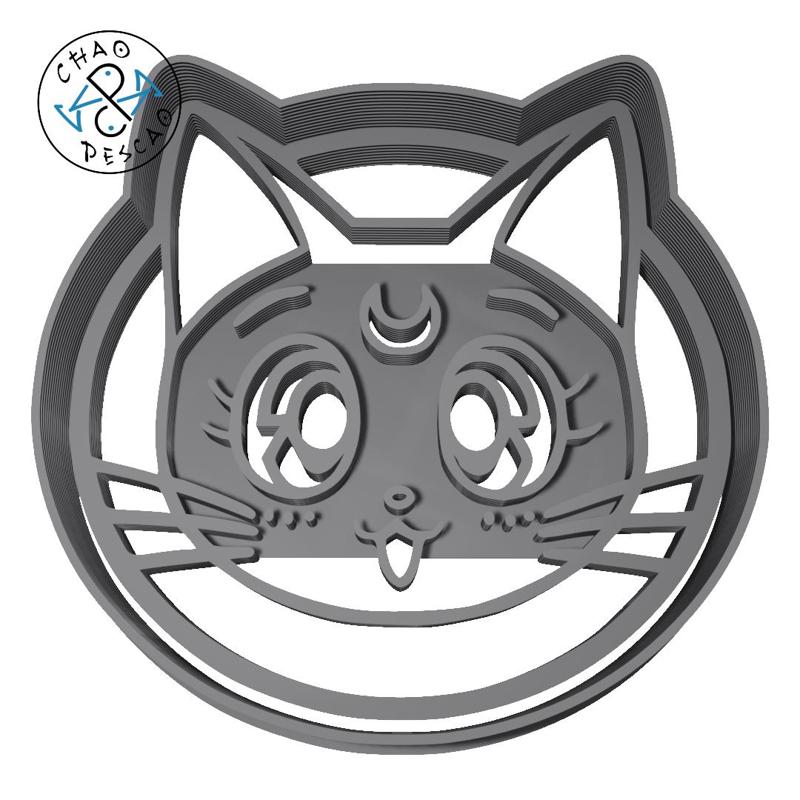 Luna - Sailor Moon - Cookie Cutter - Fondant - Polymer Clay