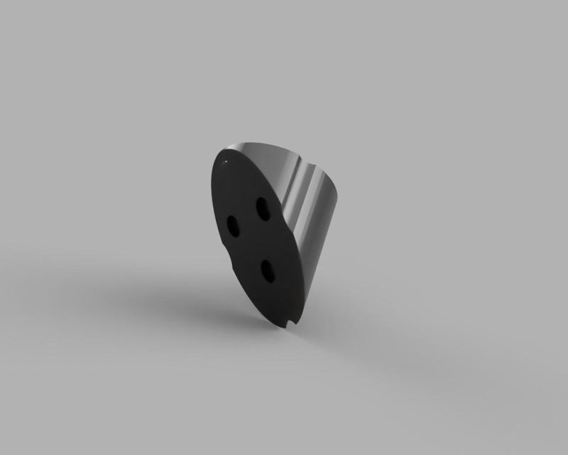 Secondary mirror holder with silicone glue holes