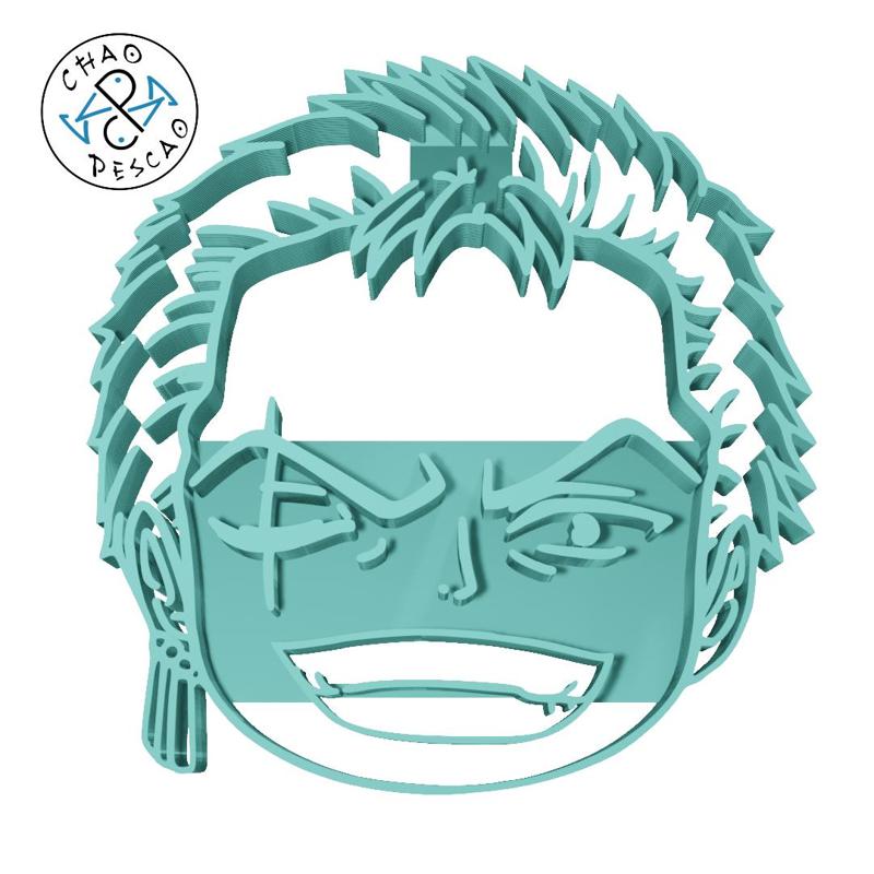 Roronoa Zoro - One Piece - Cookie Cutter - Fondant - Polymer Clay