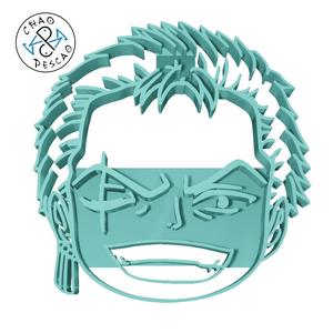 Roronoa Zoro - One Piece - Cookie Cutter - Fondant - Polymer Clay