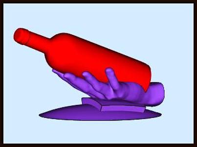 Hand wine  bottle holder