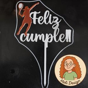 Topper Tenis Feliz Cumple