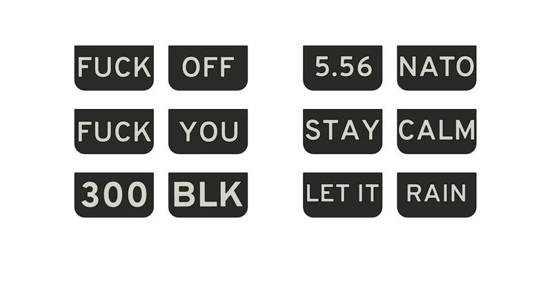 Airsoft M4 Dust Cover Deco