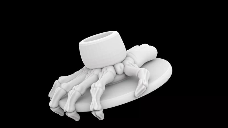 Gothic Candle Holder 3D Print Model