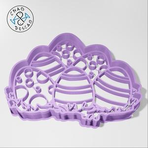 Collection 7 Cookie Cutters - Easter Egg - Fondant