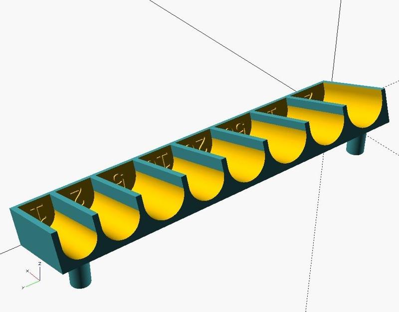 Parametric Euro Coin Holder