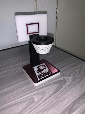 Basketball-themed Gear Watch holder and charger.