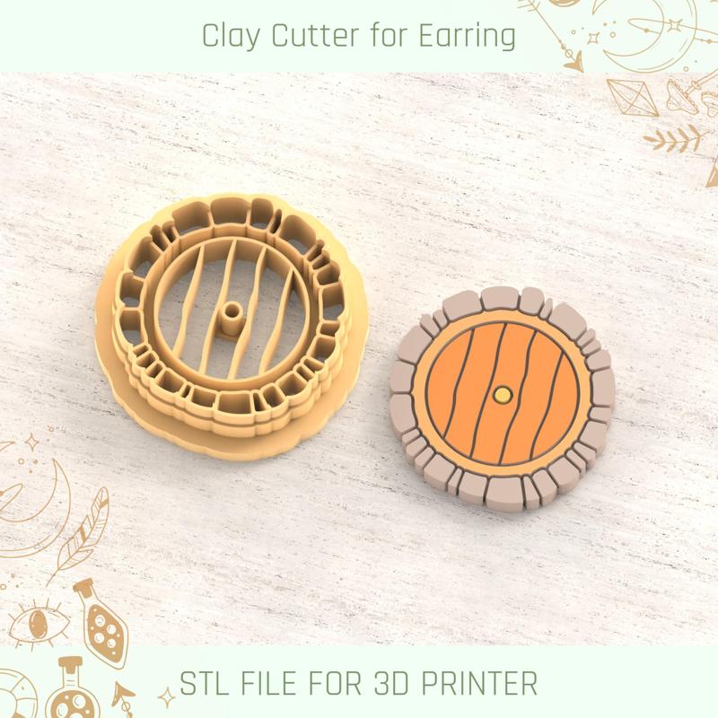 Hobbit Door Polymer Clay Cutters