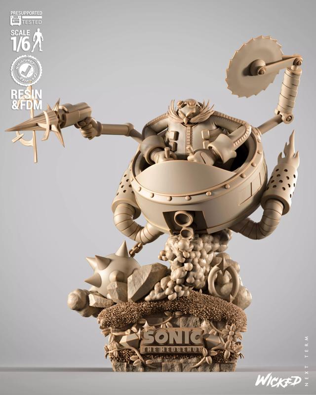 Wicked Video Games Dr Eggman Sculpture