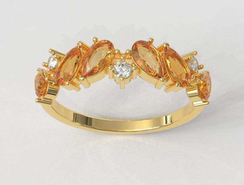 Marquise Gemstone Ring