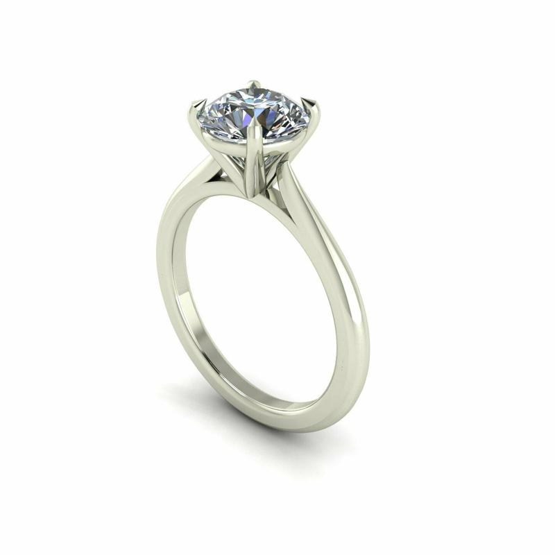 Solitaire Diamond Ring R011