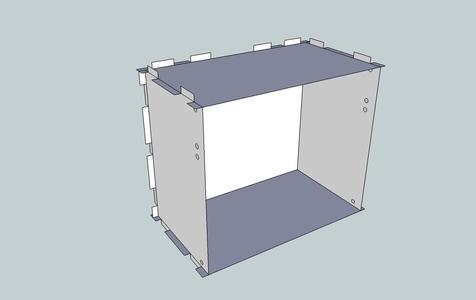 Eurorack Lasercut Case 42HP 4U 123mm