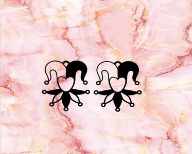 jester earrings key ring