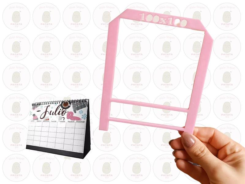 Regla Plantilla Calendario De Mesa 10 y 13cm - Scrapbook