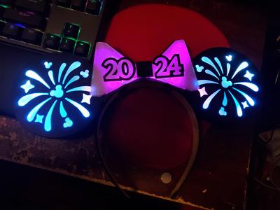 LED Fireworks Mickey Ears (WIP)