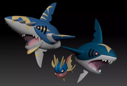 Pokemon Carvanha Sharpedo mega Evolution