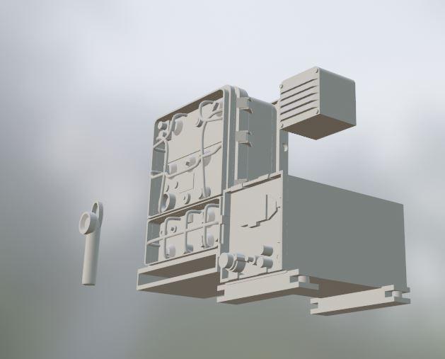 Radio for Jeep SCR-694 / GRC-9 scale 1/16 and 1/18