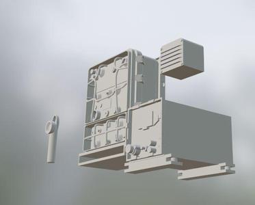 Radio for Jeep SCR-694 / GRC-9 scale 1/16 and 1/18