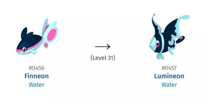 456 FINNEON 457 LUMINEON HIGH-RES POKEMON