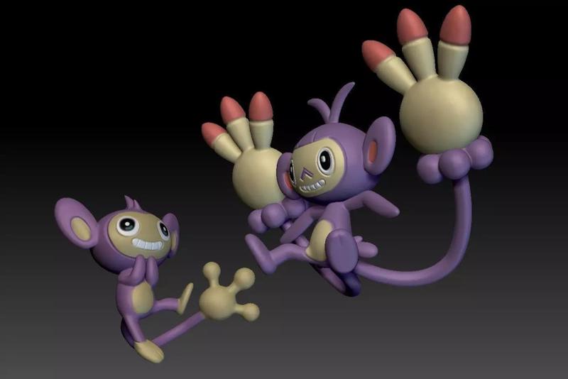 Pokemon Aipom and Ambipom