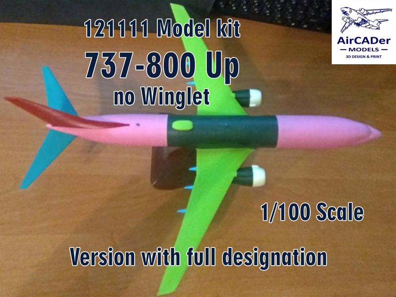 121111 Model kit Boeing 737-800 no Winglet Up