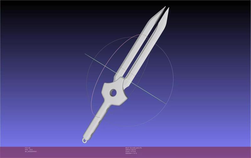 Darker Than Black Hei Knife Printable Assembly