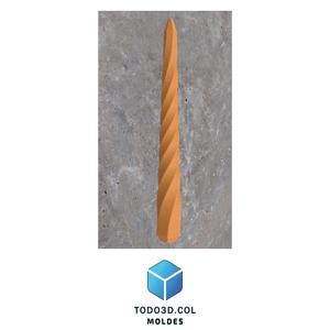 MODEL FOR MAKING SILICONE MOLDS FOR LONG CANDLES 6