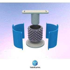 Decorative flower pot and silicone mold 7 - silicone mold