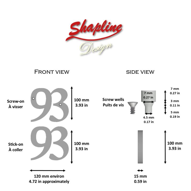 House number, house numbered N°93