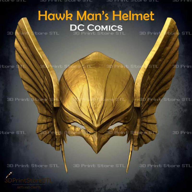 Hawkman Helmet Cosplay DC Comics - STL File