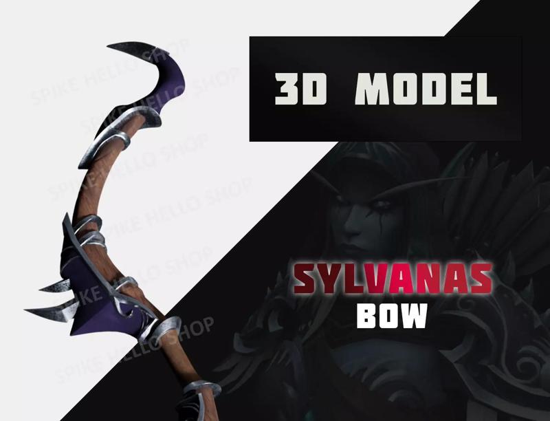 Sylvanas Ranger General Bow 3D model wow cosplay game