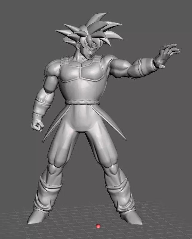 Bardock Normal form Dragon Ball 3D Model