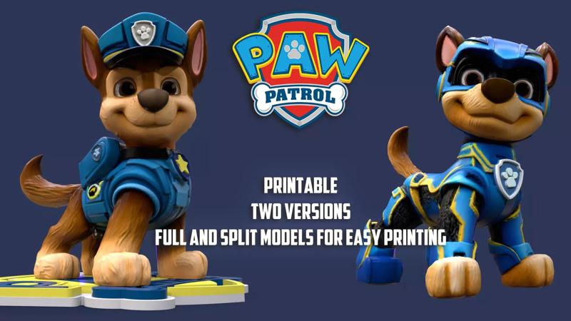 Paw Patrol Chase Printable