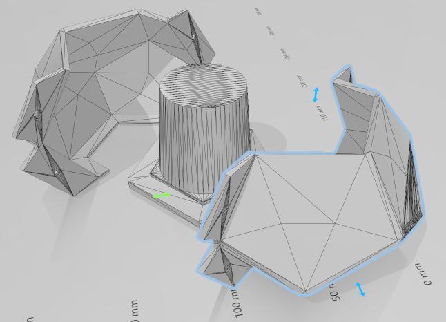 Mould for geodesic pot