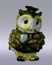 Studious owl ornament