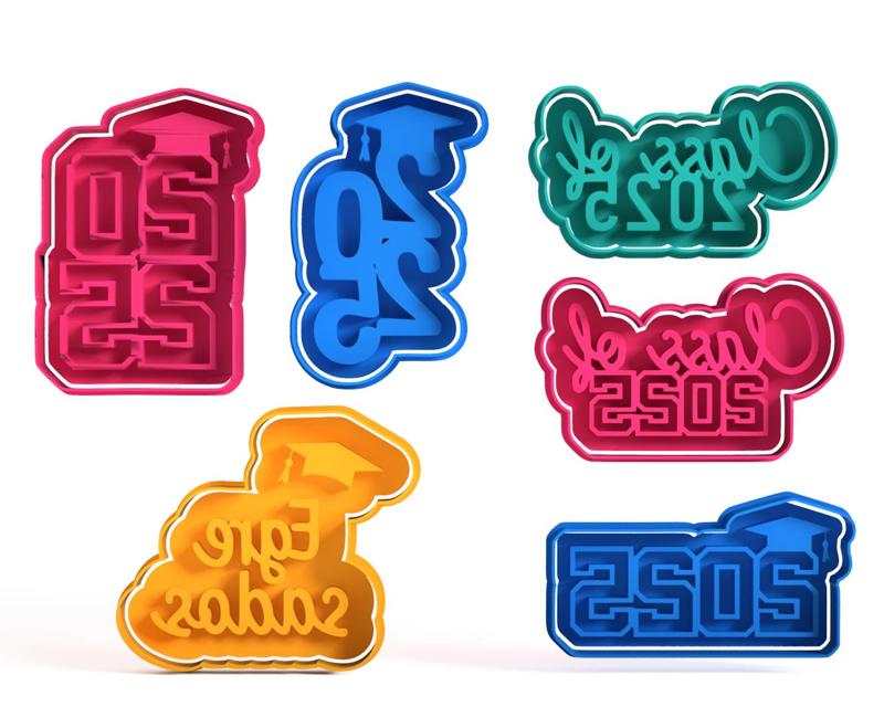 6 Cookie cutters Egresados Graduation Class of 2025