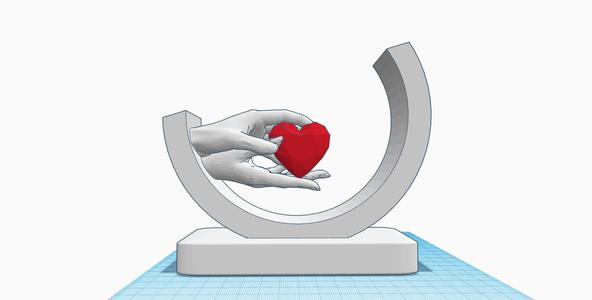 Eternal Love sculpture, Hands holding heart statue, Love gift, engagement gift, marriage, proposal
