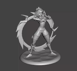 Shockblade Qiyana 3D Model