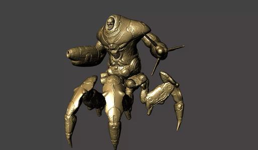 THE MAKRON QUAKE 4 modular ultra-high Detailed  STL 3D model