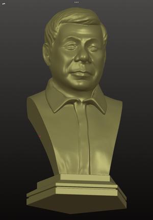 Rodrigo Duterte 3D Bust Model – Former Philippine President STL for Collectors & Enthusiasts