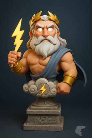 Zeus – Lord of the Skies (Bust Statue)